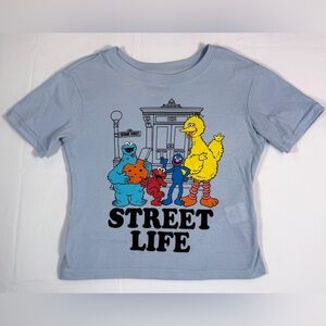SESAME STREET Toddler Graphic Tee Street‎ Life Character Shirt 3-4 Playful Retro